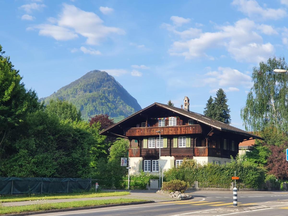 Zentral Gelegene Wohnung Mit Grossem Garten Интерлакен Номер фото